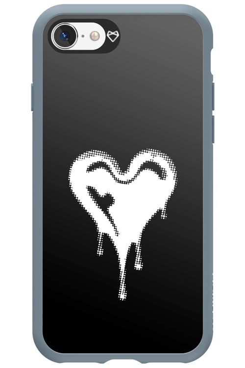 Heart Black - Apple iPhone SE 2020