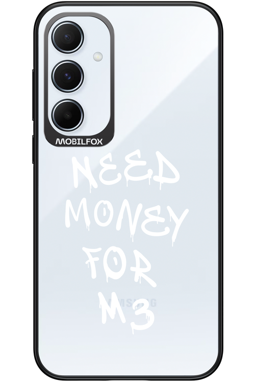 Need M3 Transparent White - Samsung Galaxy A55