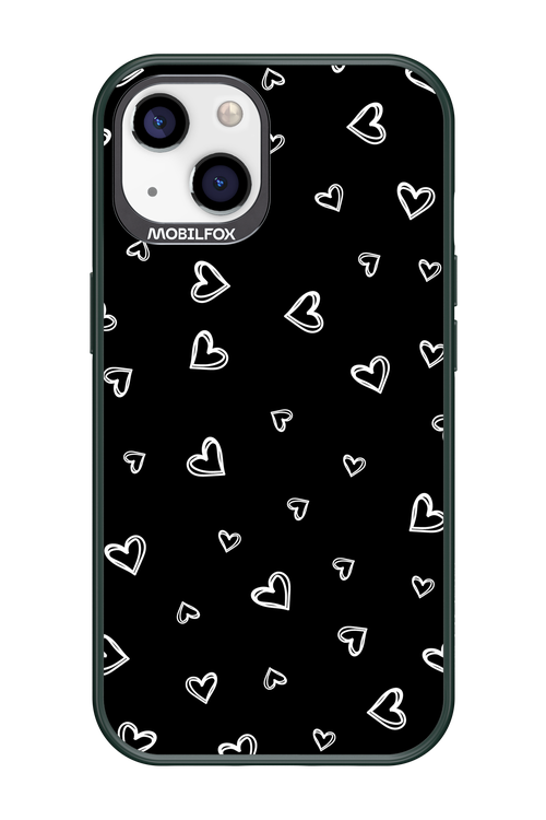 Monochrome Hearts 2.0 - Apple iPhone 13