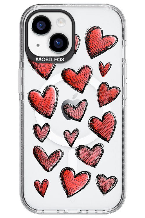Red Love Transparent 2.0 - Apple iPhone 15