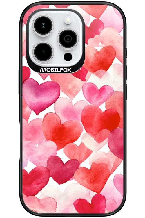 Water Painted Heart - Apple iPhone 16 Pro
