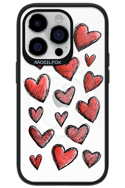 Red Love Transparent 2.0 - Apple iPhone 14 Pro