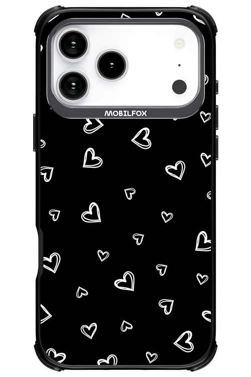 Monochrome Hearts 2.0 - Apple iPhone 17 Pro Max