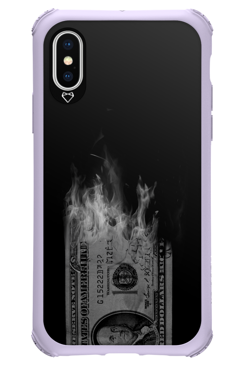 Money Burn B&W 2.0 - Apple iPhone X
