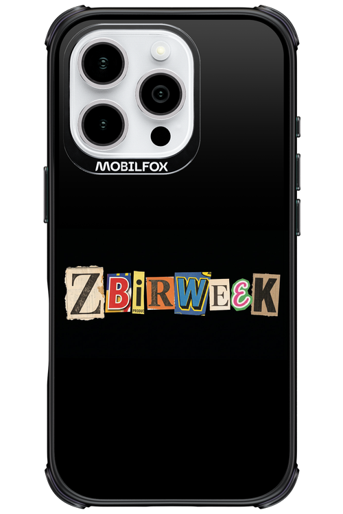 Zbirweek (black) 2.0 - Apple iPhone 16 Pro