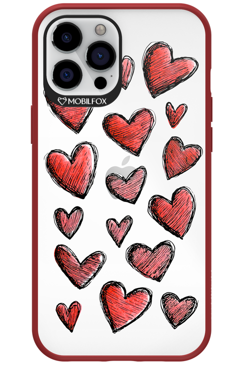 Red Love Transparent 2.0 - Apple iPhone 12 Pro Max