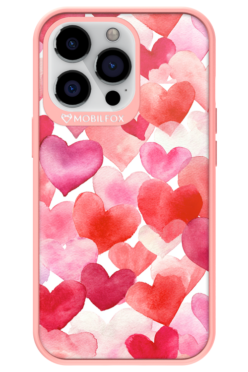 Water Painted Heart - Apple iPhone 13 Pro