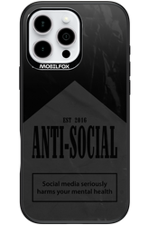 ANTI-SOCIAL (BLVCK) 2.0 - Apple iPhone 16 Pro Max