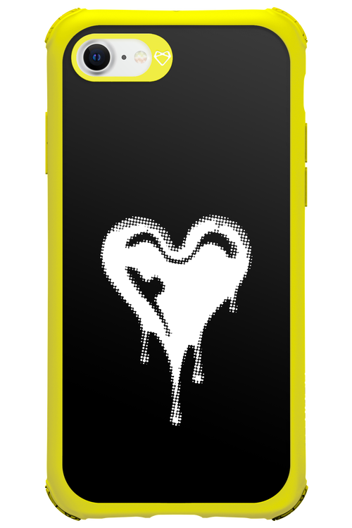 Heart Black - Apple iPhone SE 2020