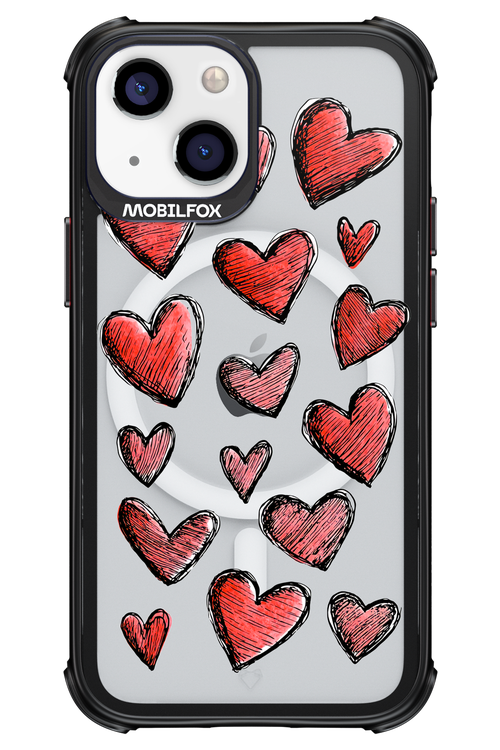 Red Love Transparent 2.0 - Apple iPhone 13 Mini