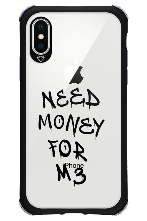 Need M3 Transparent Black - Apple iPhone X