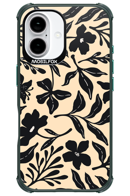 Black Flowers 2.0 - Apple iPhone 16
