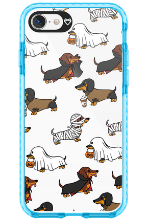 Scary Dachshund (Transparent) - Apple iPhone 8
