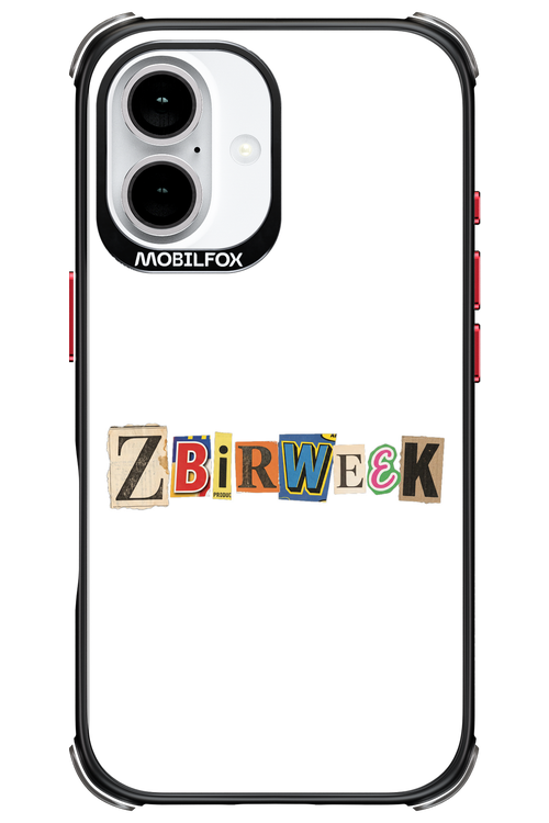 Zbirweek (white) 2.0 - Apple iPhone 16