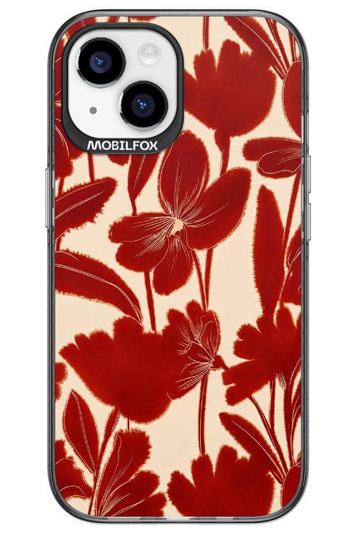 Burgundy Flowers 2.0 - Apple iPhone 15