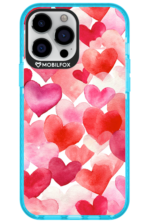 Water Painted Heart 2.0 - Apple iPhone 13 Pro Max