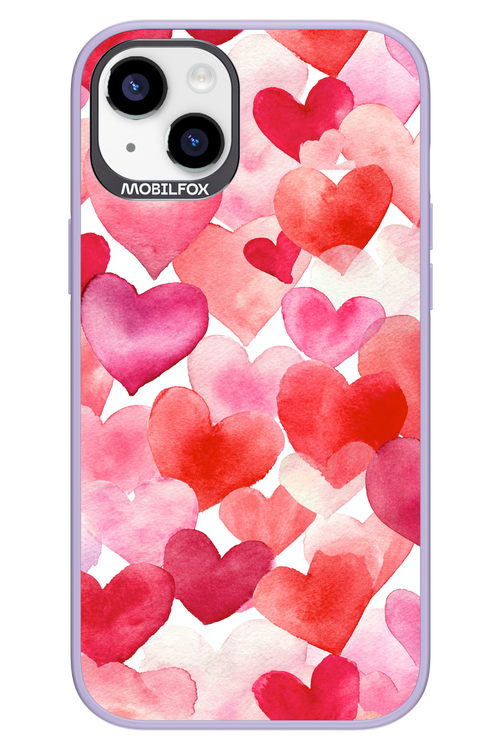 Water Painted Heart 2.0 - Apple iPhone 14 Plus