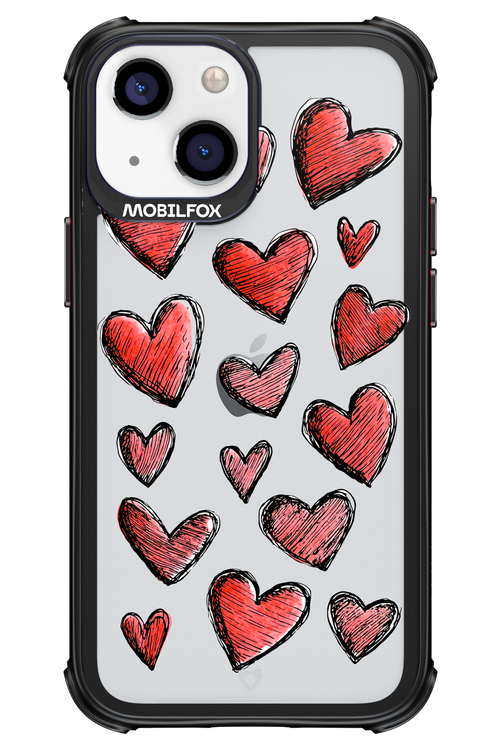 Red Love Transparent 2.0 - Apple iPhone 13 Mini