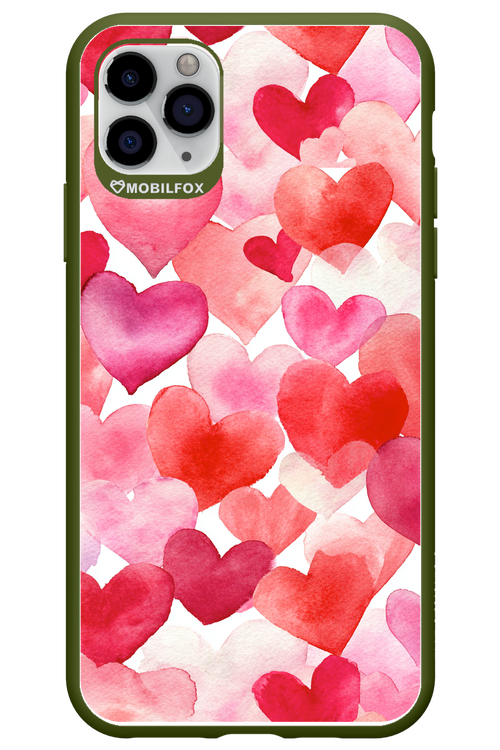 Water Painted Heart - Apple iPhone 11 Pro Max