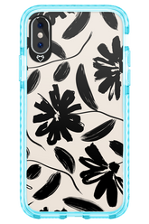 Monochrome Flowerss - Apple iPhone XS