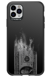 Money Burn B&W - Apple iPhone 11 Pro Max