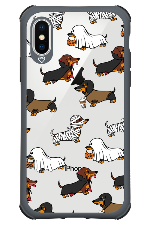 Scary Dachshund (Transparent) - Apple iPhone XS
