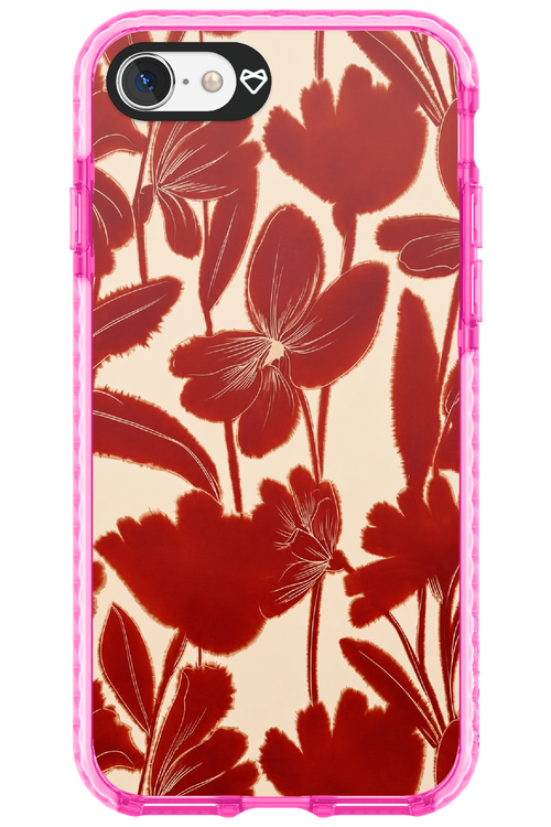 Burgundy Flowers 2.0 - Apple iPhone 7