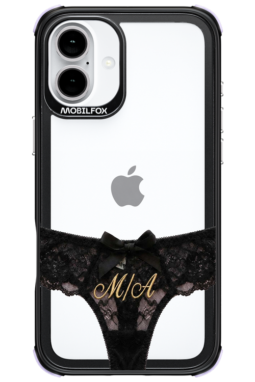 Black Panties Transparent 2.0 - Apple iPhone 16 Plus