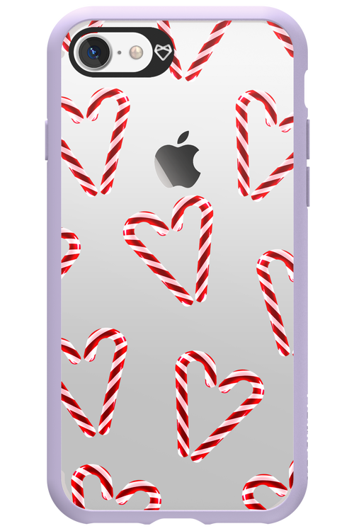 Candy Cane Hearts - Apple iPhone 7