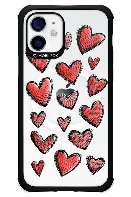 Red Love Transparent 2.0 - Apple iPhone 12