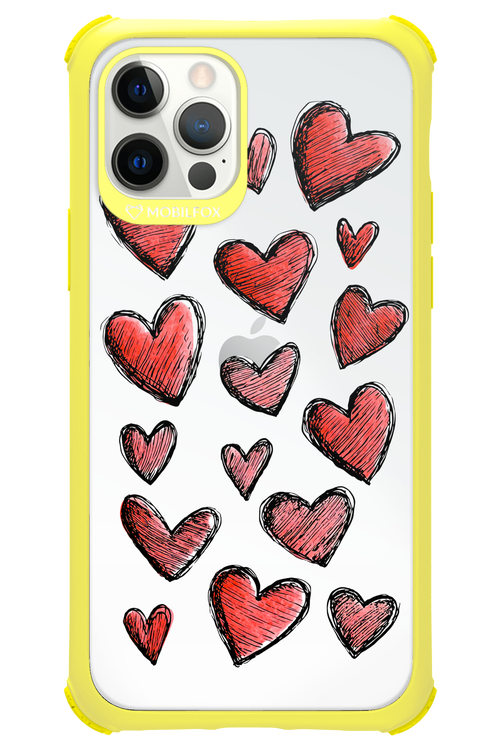 Red Love Transparent 2.0 - Apple iPhone 12 Pro