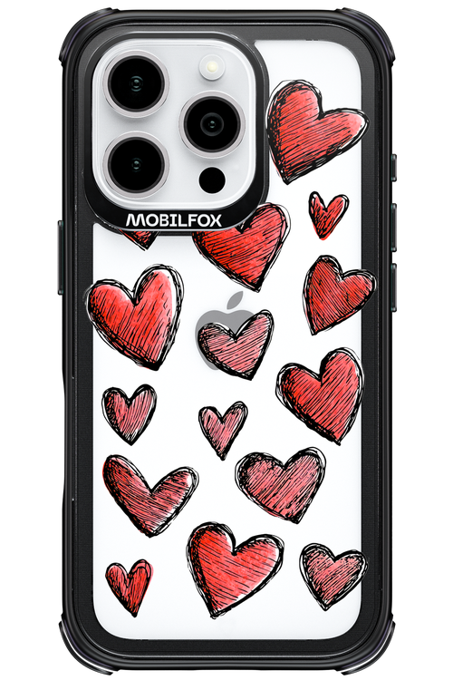 Red Love Transparent 2.0 - Apple iPhone 16 Pro
