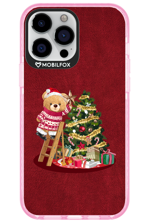 Christmas Bear (Burgundy) - Apple iPhone 13 Pro Max