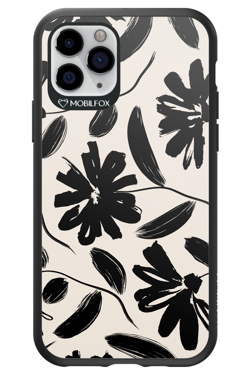 Monochrome Flowerss 2.0 - Apple iPhone 11 Pro