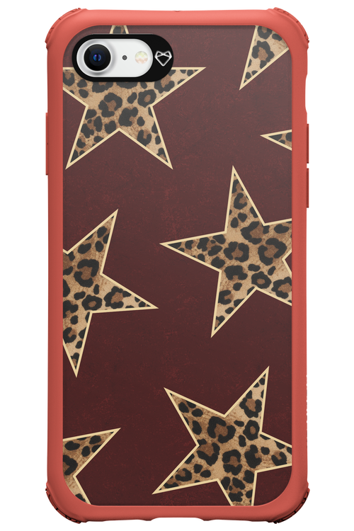 Wild Stars Burgundy - Apple iPhone SE 2022