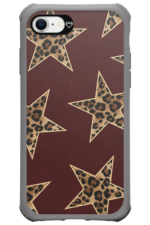 Wild Stars Burgundy - Apple iPhone SE 2022