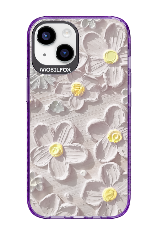 White Flowers - Apple iPhone 14