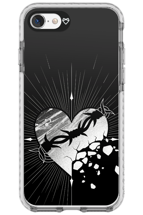 Fehér Szív - Apple iPhone SE 2020
