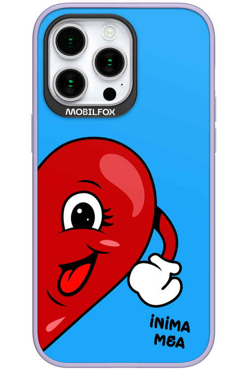 Blue One Heart - Apple iPhone 15 Pro Max