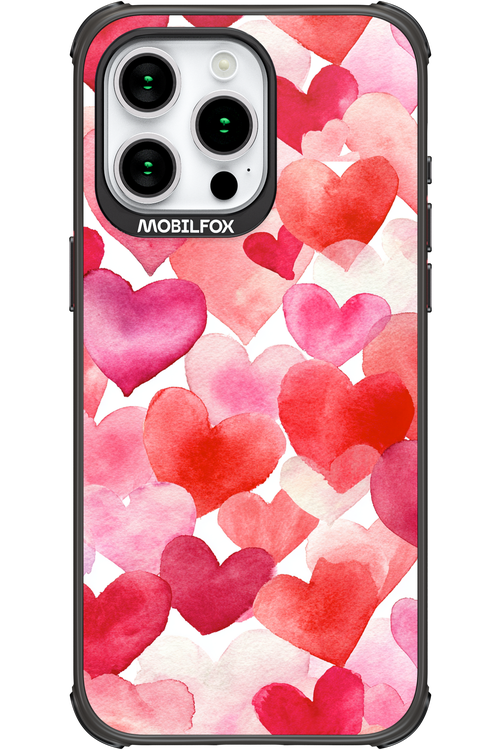 Water Painted Heart - Apple iPhone 15 Pro Max