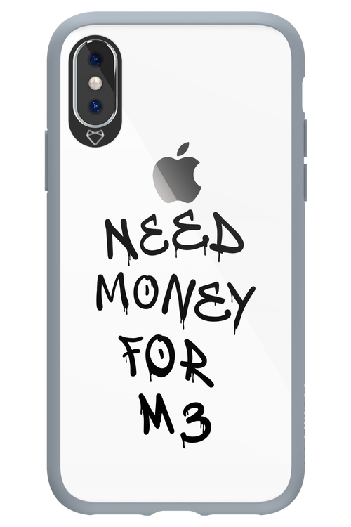 Need M3 Transparent Black - Apple iPhone X