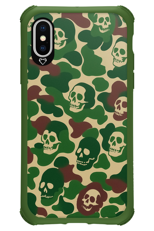 Camo Skull - Apple iPhone X