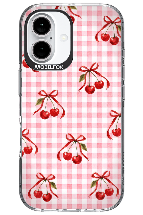 Pink Cherry Checked 2.0 - Apple iPhone 16