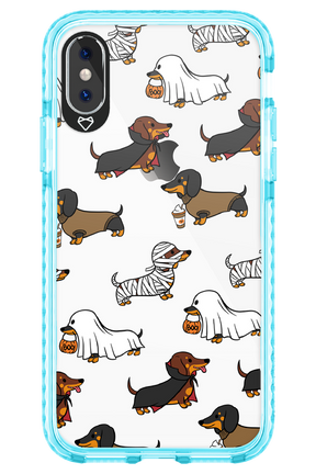 Scary Dachshund (Transparent) - Apple iPhone XS