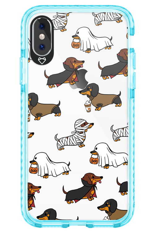 Scary Dachshund (Transparent) - Apple iPhone XS
