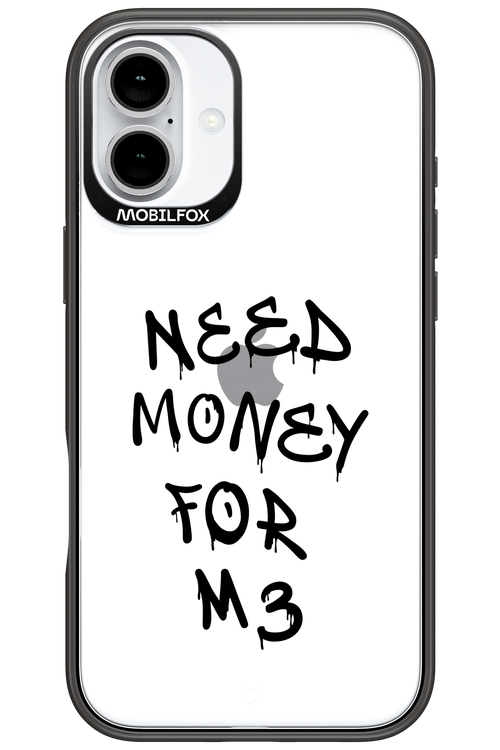 Need M3 Transparent Black - Apple iPhone 16 Plus