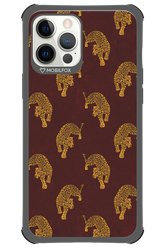 Burgundy Leopard Pattern - Apple iPhone 12 Pro Max