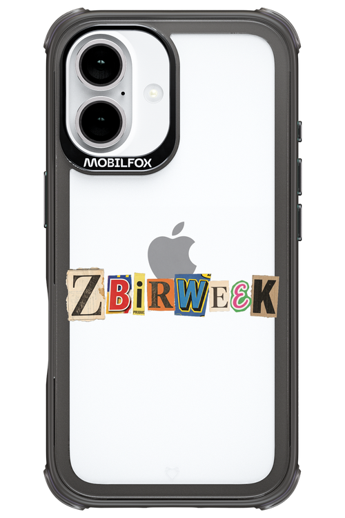 Zbirweek (transparent) 2.0 - Apple iPhone 16