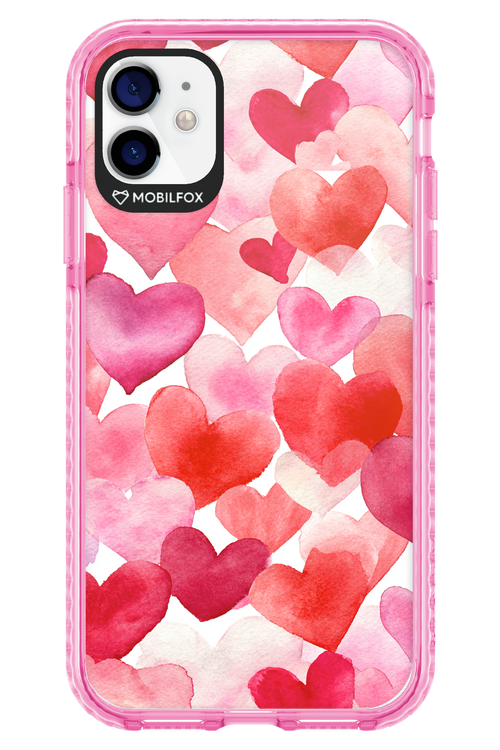 Water Painted Heart 2.0 - Apple iPhone 11