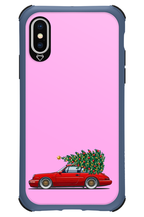 XMAS Car Pink - Apple iPhone X